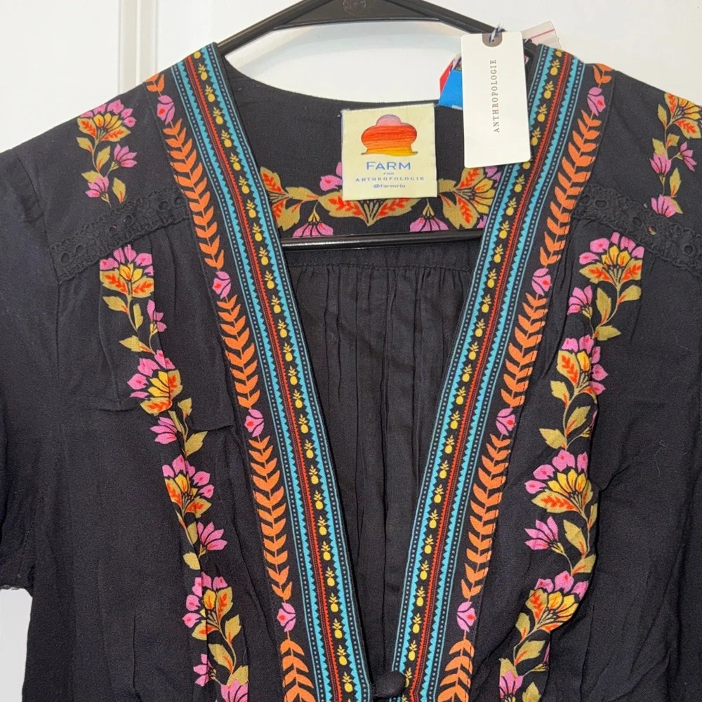 FARM Rio Printed V Neck Jumpsuit in Bloom Sz XS NWT - Picture 8 of 13